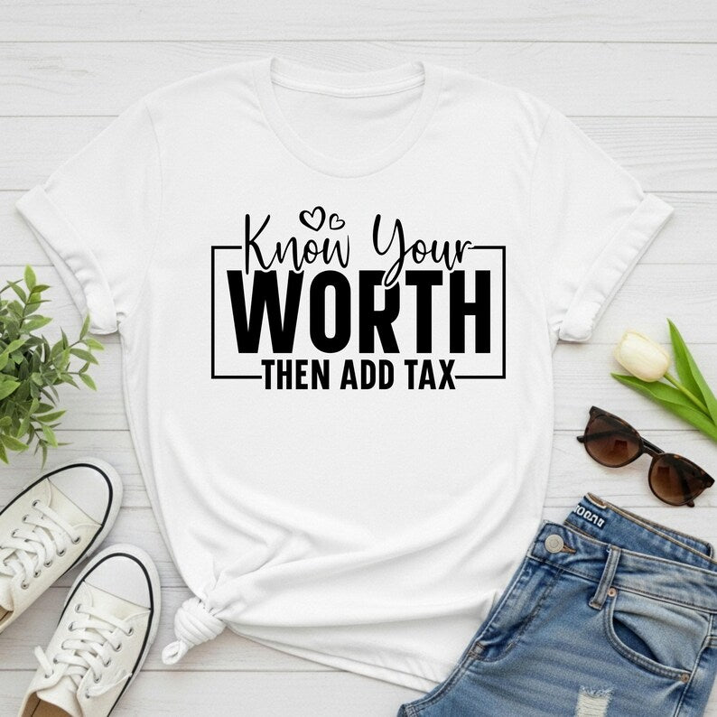 Know Your Worth Short Sleeve T Shirt